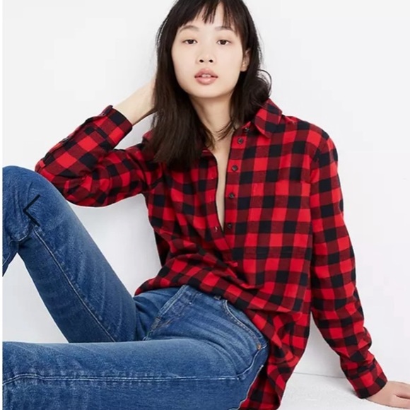 Madewell Tops - Madewell Buffalo check popover flannel af639